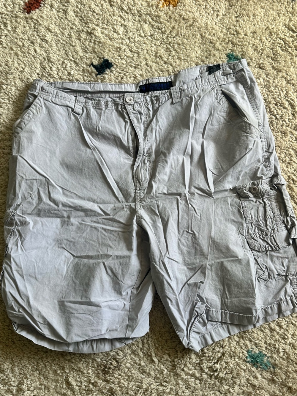 Light Gray Men's Cargo Shorts